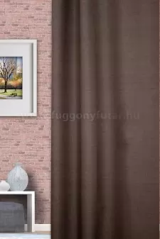 Rusztik - Nugát színű dimout sötétítő függöny egyedi méretre varrva