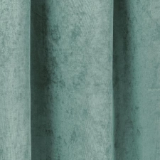 Bársonyos, türkizkék jacquard sötétítő, dekor függöny, Ramon/280/19 egyedi méretre varrva
