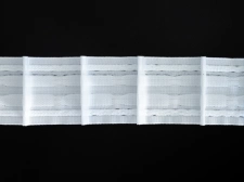 Behúzószalag / ráncolószalag, rakott, fix 1.5x, 5 cm széles, vászon