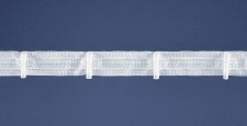 Behúzószalag / ráncolószalag, egyszer hajtott, fix 1.5x, 2 cm széles