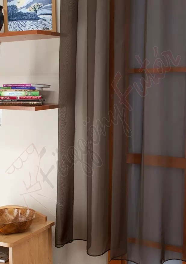 Csokoládébarna színű voile függöny 11101/300/19