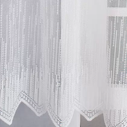Rece csipkés fehér jacquard függöny  egyedi méretre varrva