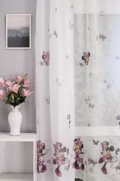 Minnie egeres gyerekszobai függöny egyedi méretre varrva