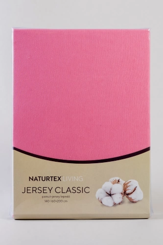Naturtex Jersey világos rózsaszín lepedő 70x140 cm
