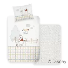 Disney: Winnie the Pooh/Micimackó 2 részes, nyomott mintás 100% pamut ágyneműhuzat 90x130+40x50 cm méretben