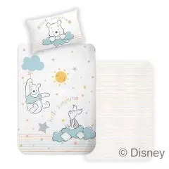 Disney: Winnie the Pooh/Micimackó 2 részes, nyomott mintás 100% pamut ágyneműhuzat 90x130+40x50 cm méretben