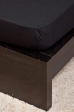 Naturtex Jersey fekete lepedő 140-160x200 cm