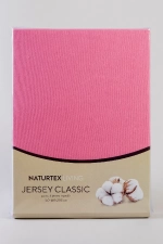 Naturtex Jersey világos rózsaszín lepedő 70x140 cm