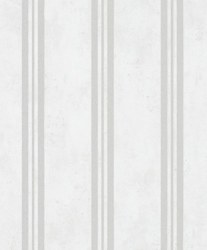 Vlies tapéta, Marburg City Glam 32635 Klasszikus csíkos design krémfehér szürke ezüst fémes hatás tapéta