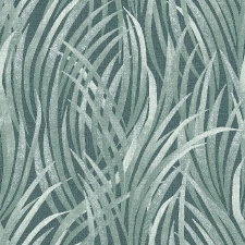 Sötétzöld alapon levélmintás Vlies tapéta, Botanique M64514
